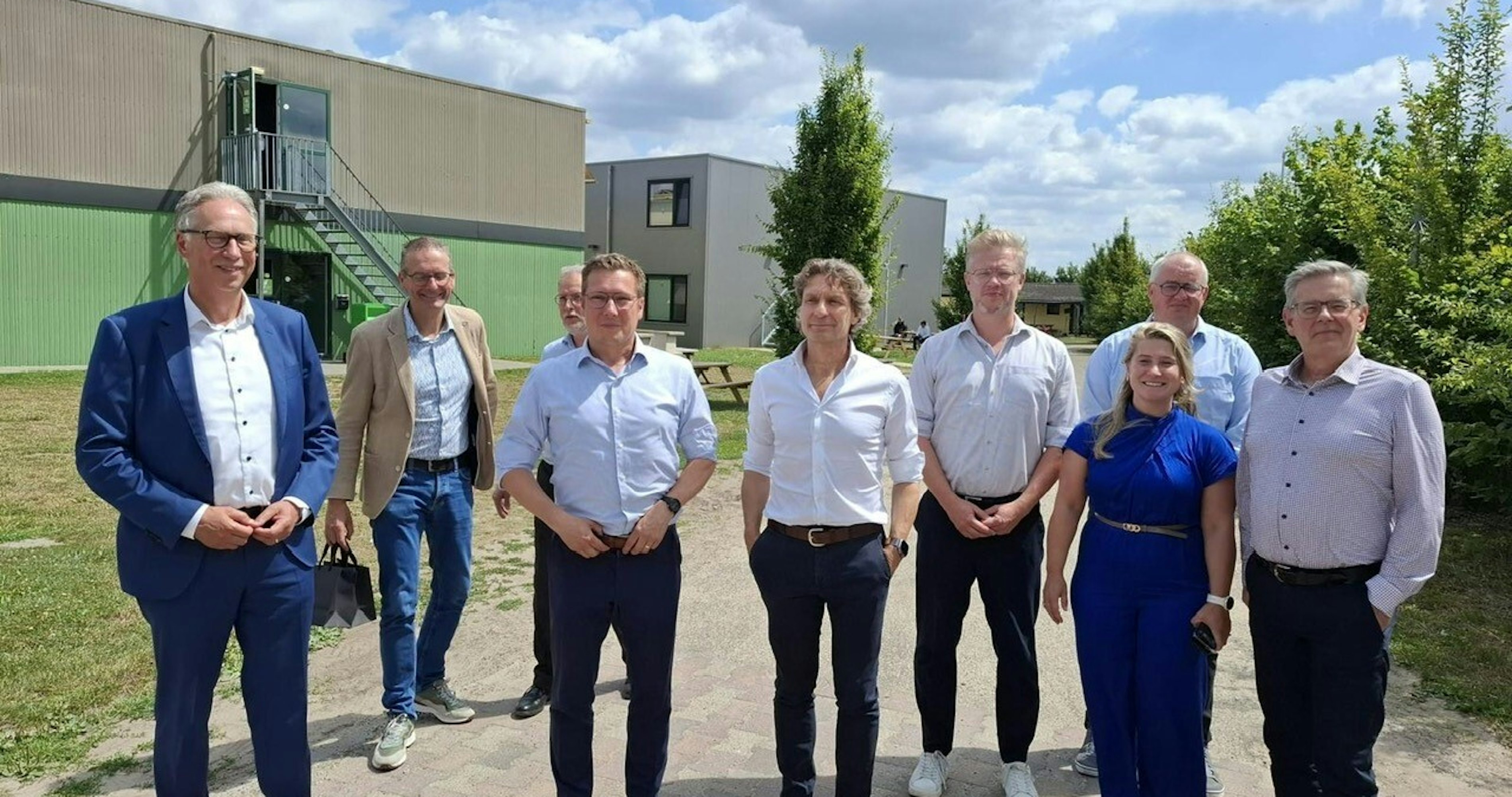 Groepsfoto bezoek DG Donné Slangen Regio Noord limburg